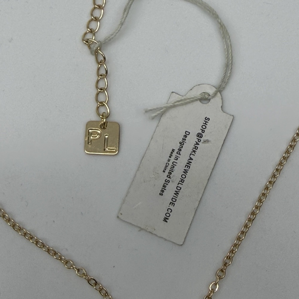 Park Lane Jewelry Magician Necklace Gold Tone w Hematite Crystals Moon Celestial - Picture 4 of 4